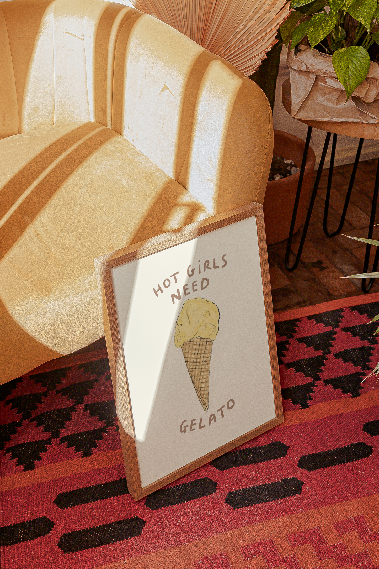 Hot Girls Need Gelato - Cone