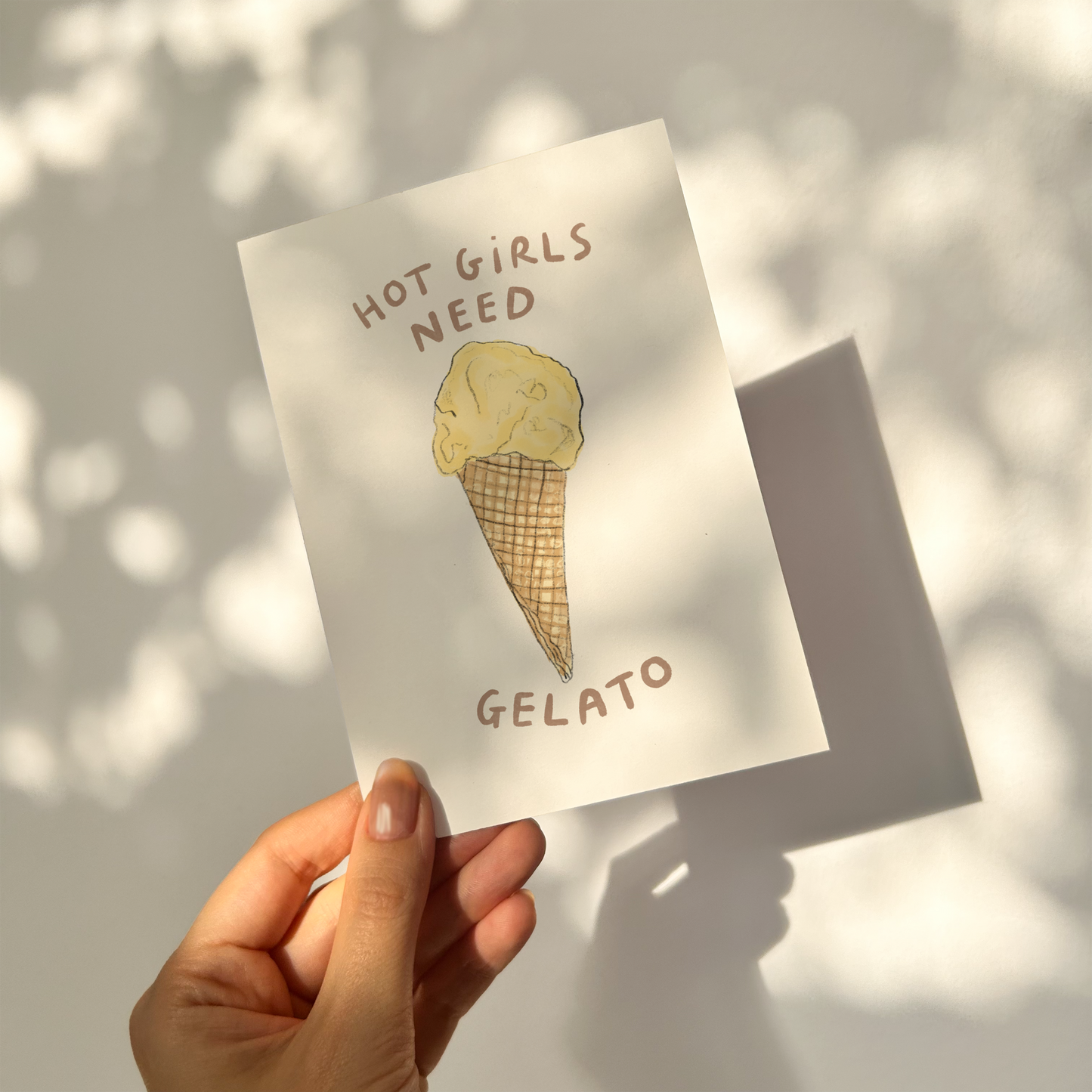 Hot Girls Need Gelato - Cone