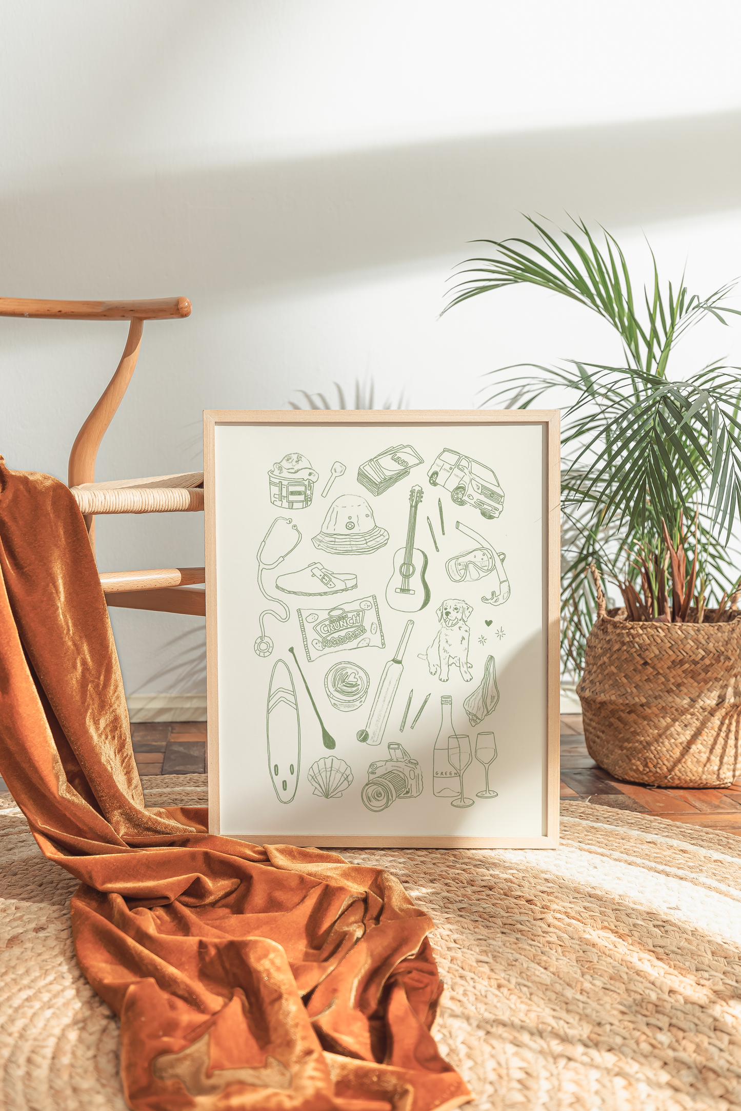 Custom "Favourite Things" Illustration