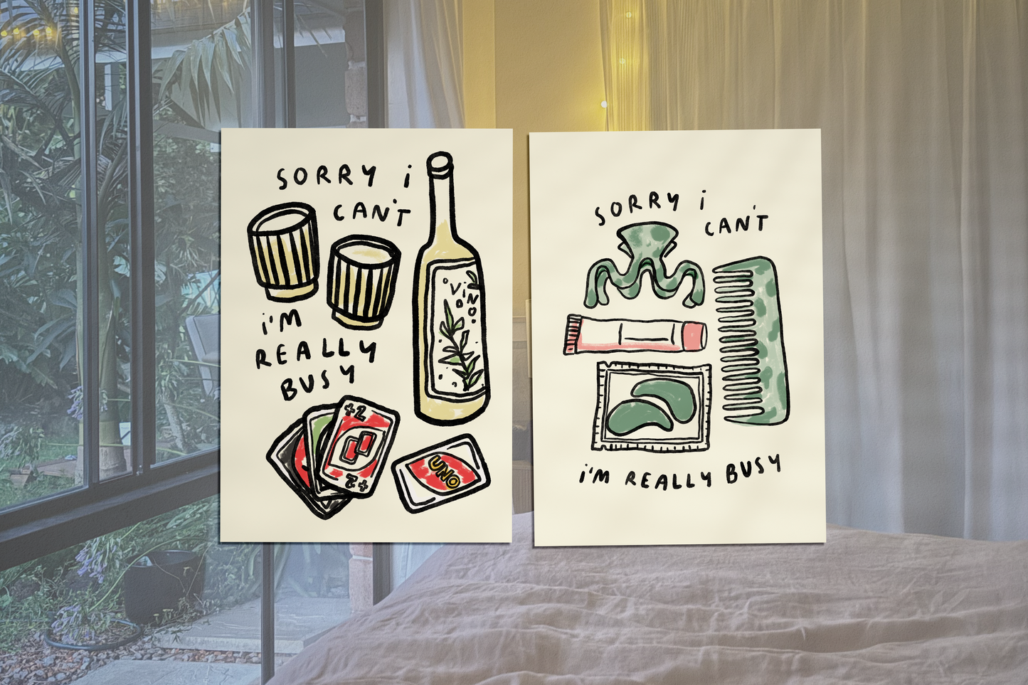 Sorry I'm Really Busy - Uno and Wine