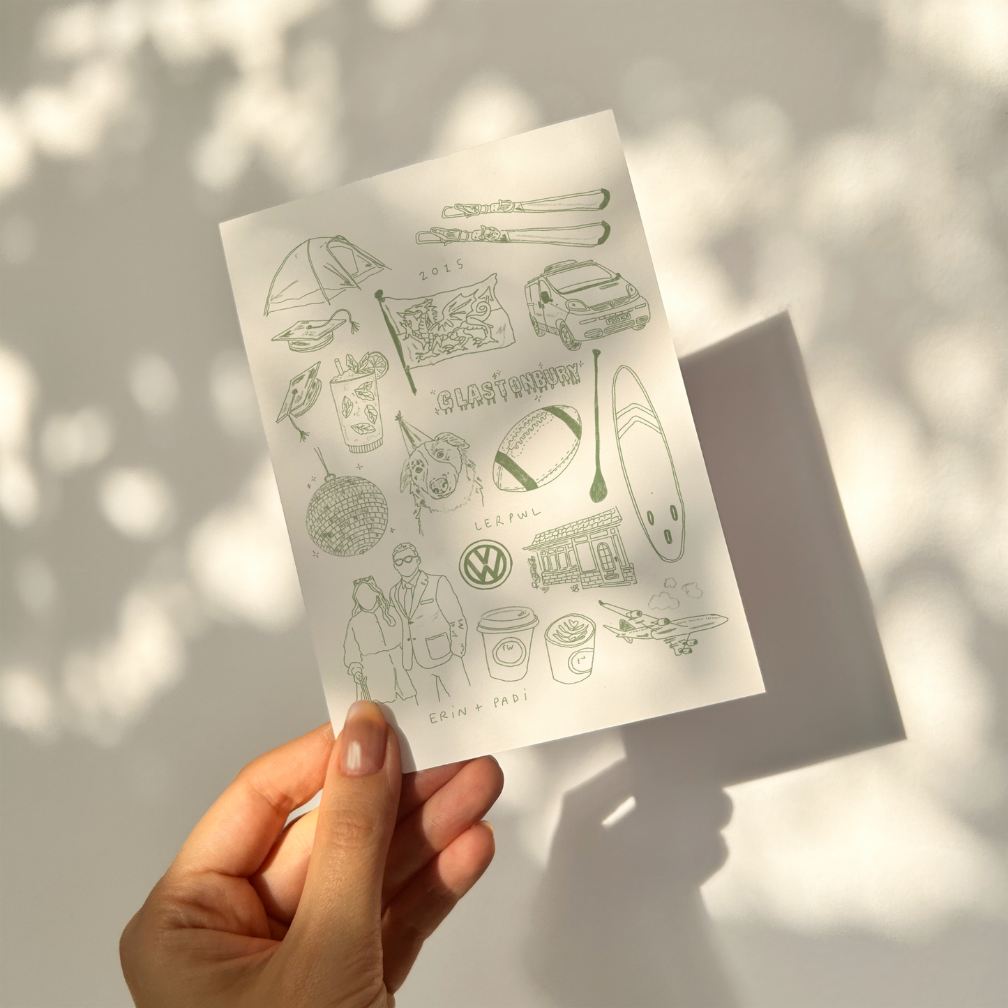 Custom "Favourite Things" Illustration