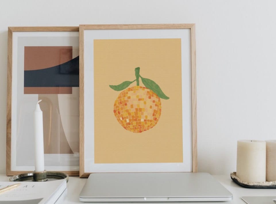 Disco Ball Orange