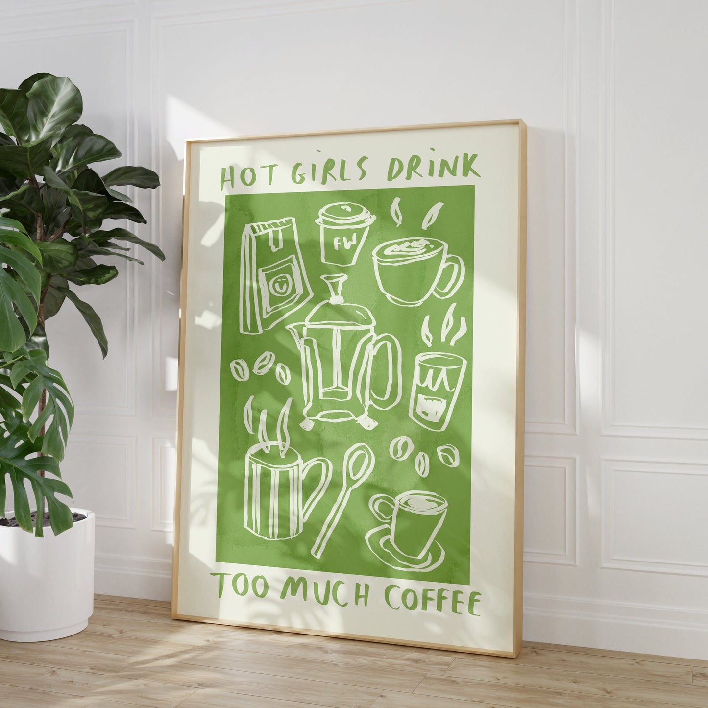 Hot Girls Drink Coffee