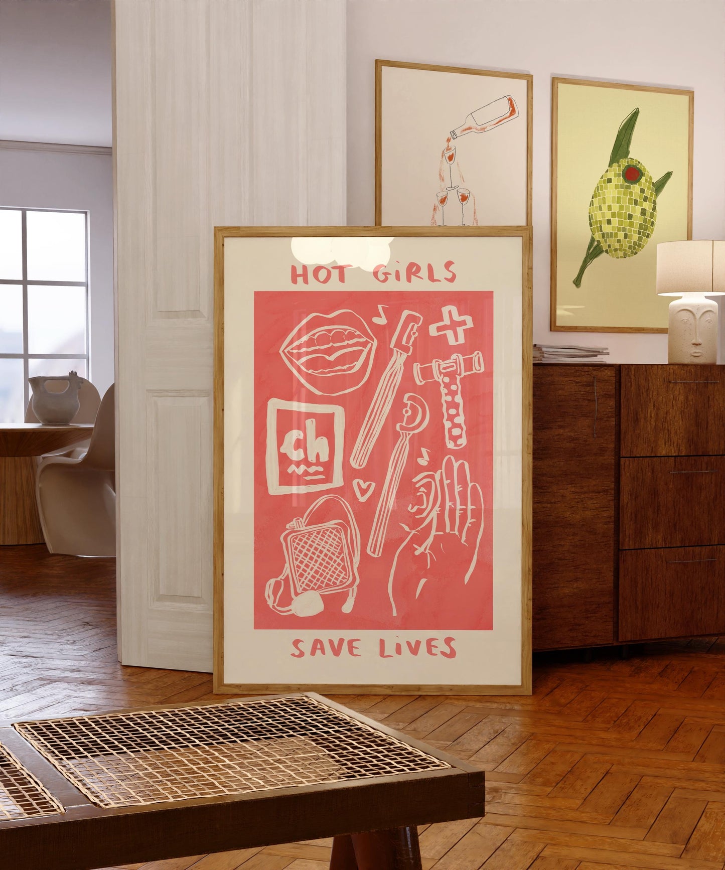 Hot Girls Save / Change Lives Wall Print - Speech and Language Therapy