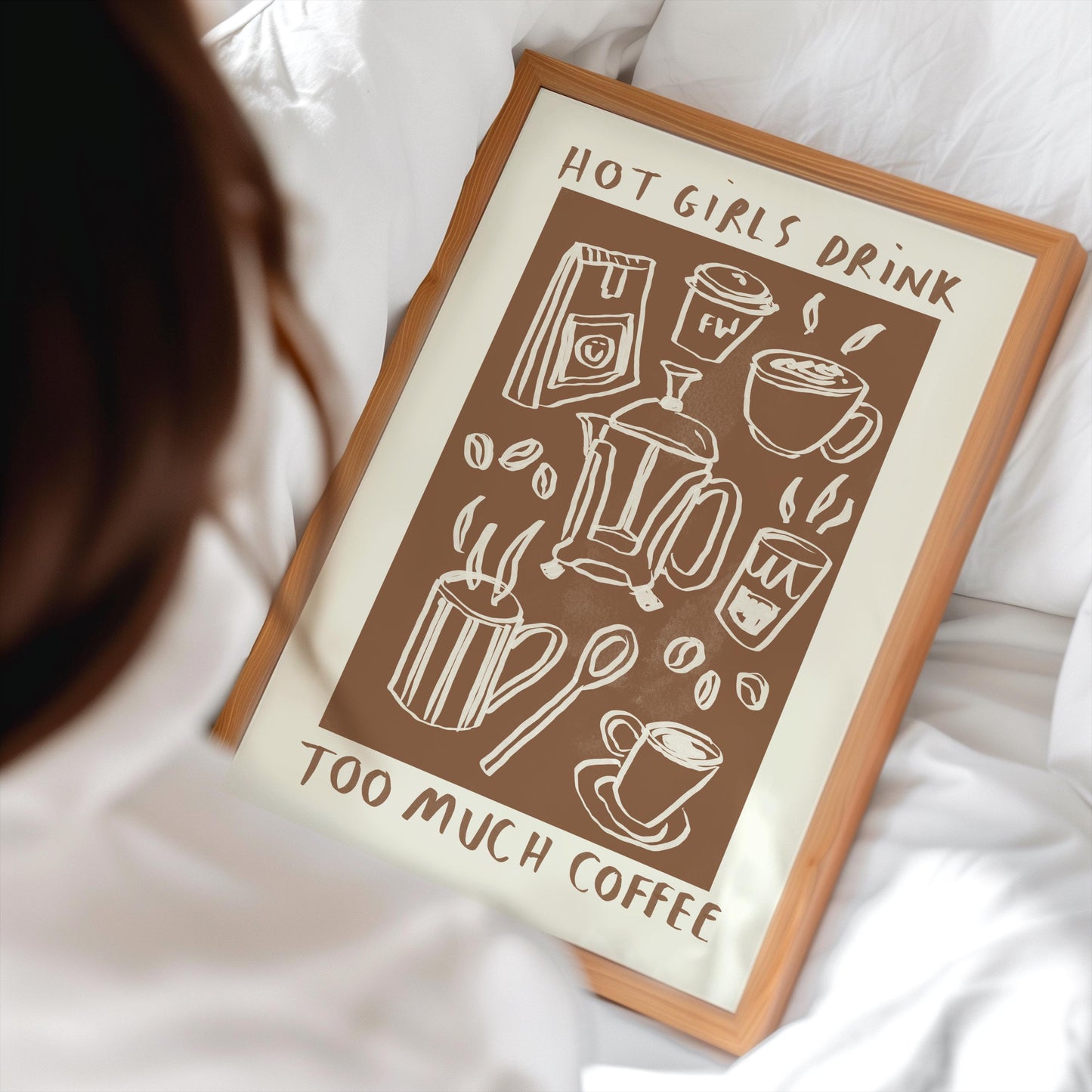Hot Girls Drink Coffee