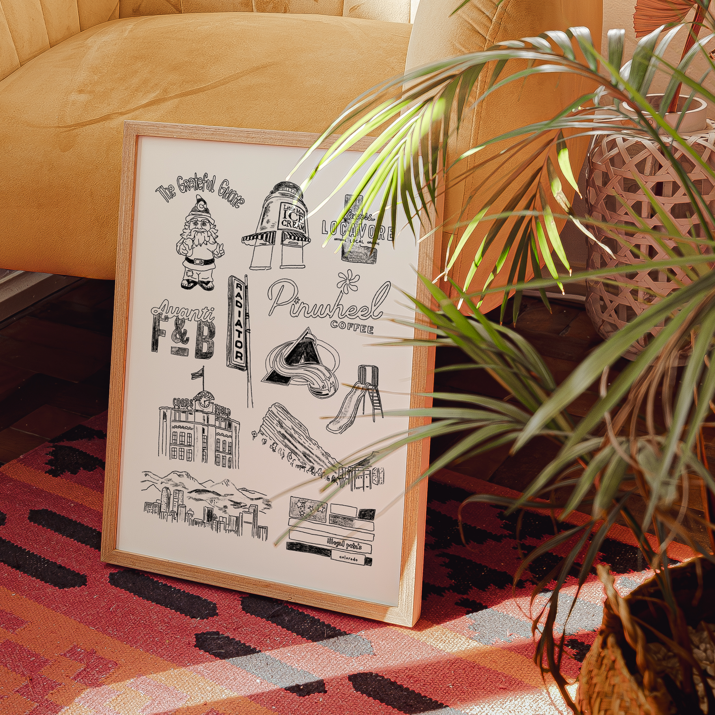 Custom "Favourite Things" Illustration