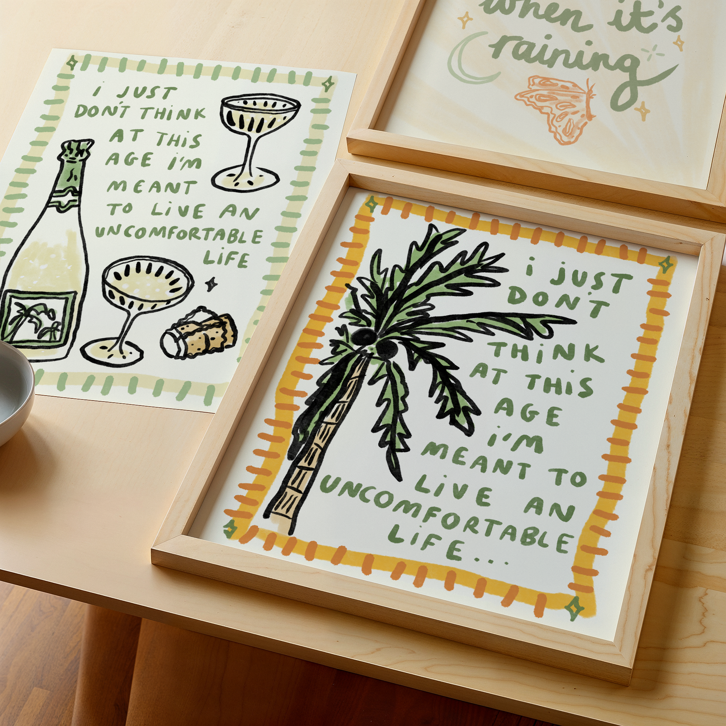 I Just Don't Think At This Age I'm Meant To Live An Uncomfortable Life - Palm Tree - White Lotus Inspired