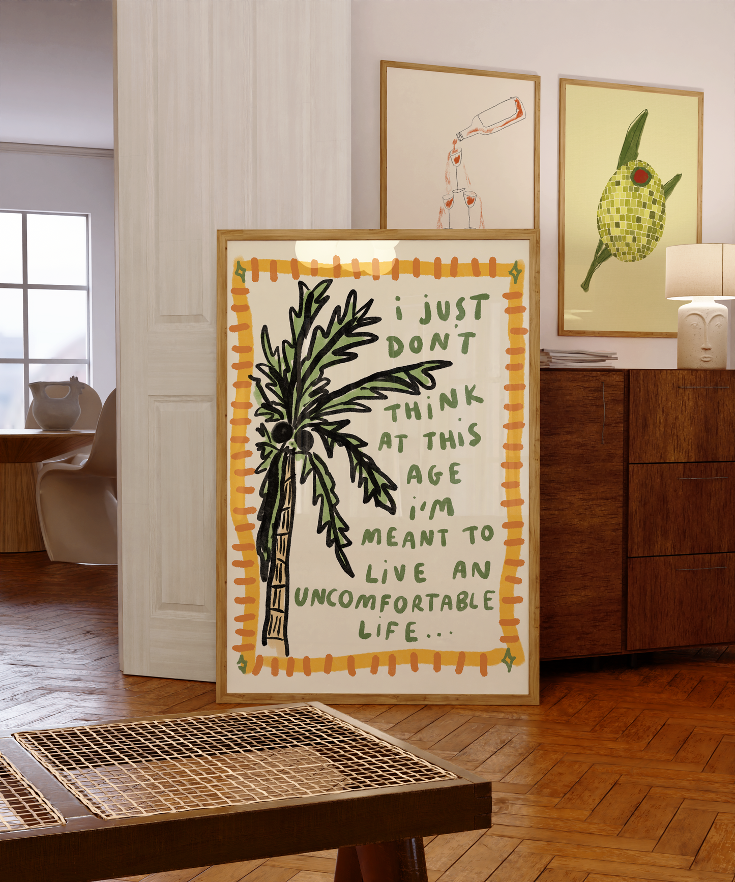 I Just Don't Think At This Age I'm Meant To Live An Uncomfortable Life - Palm Tree - White Lotus Inspired