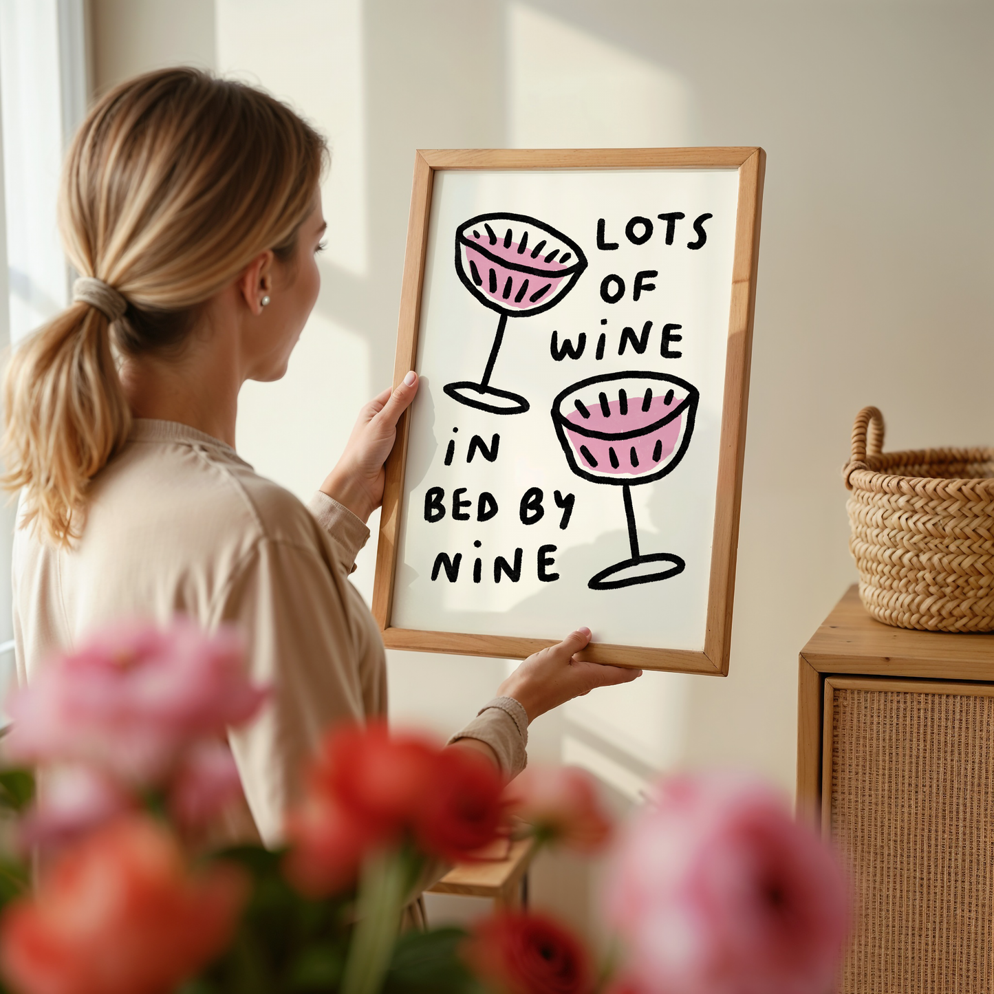 Lots Of Wine In Bed By 9