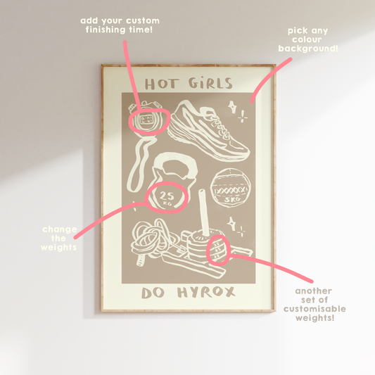 Customisable Hot Girls Do Hyrox