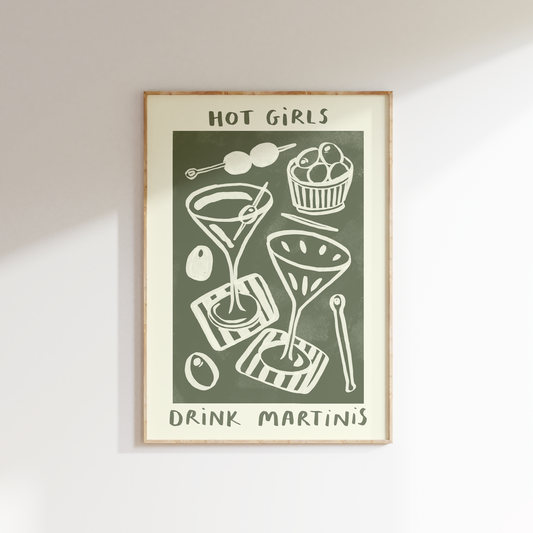 Hot Girls Drink Martinis