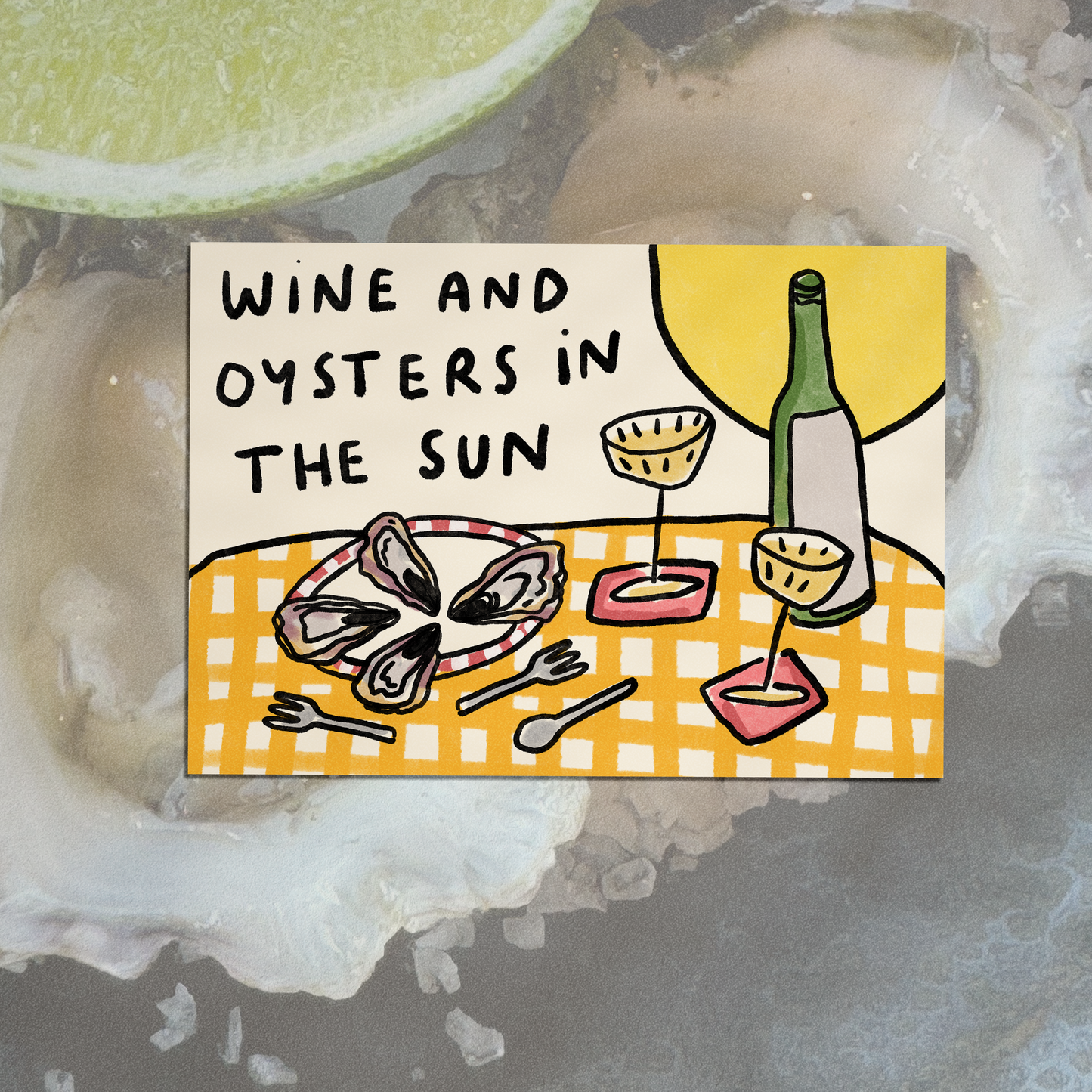 Oysters and Wine In The Sun
