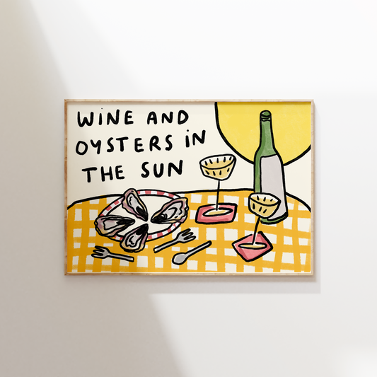 Oysters and Wine In The Sun