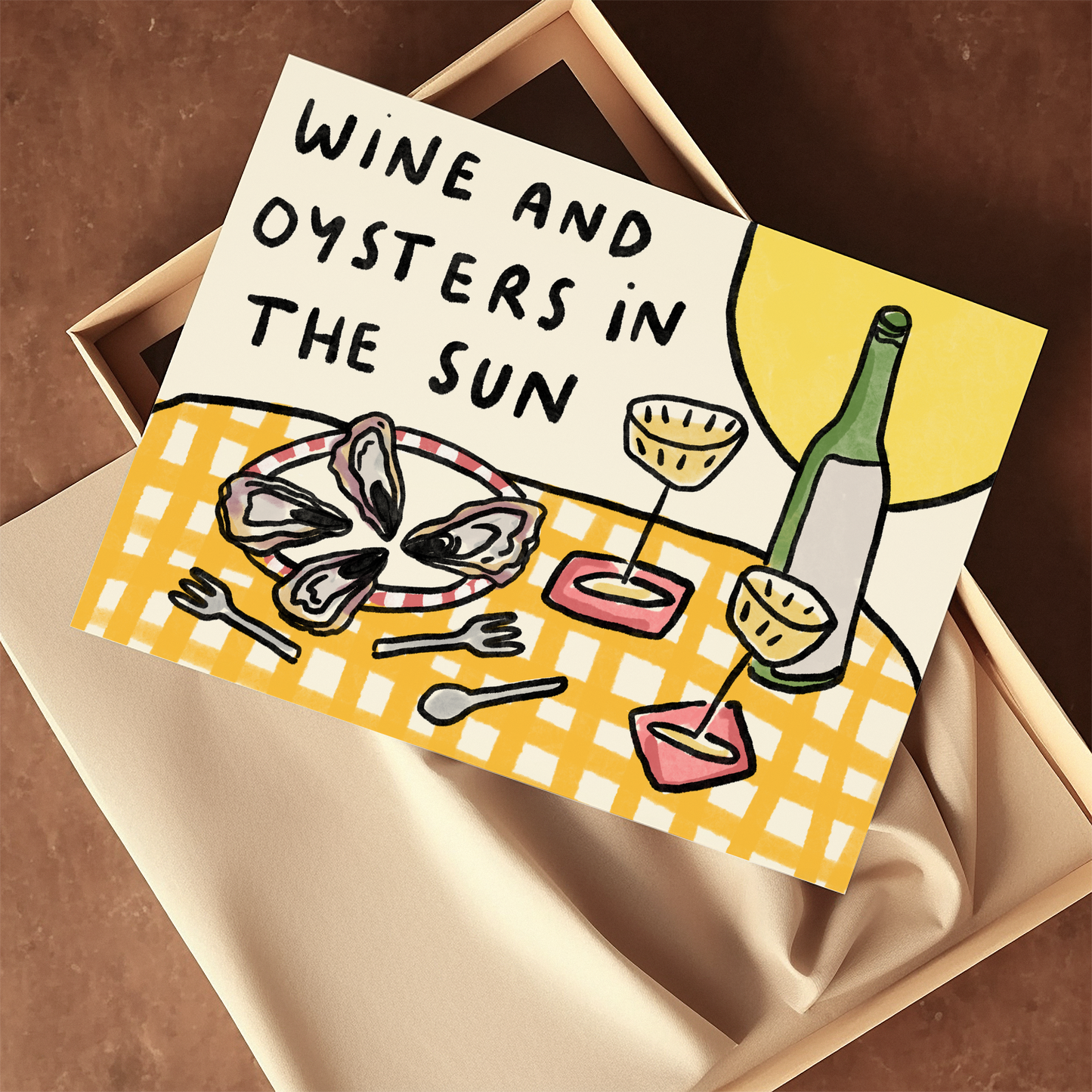 Oysters and Wine In The Sun