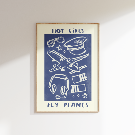 Hot Girls Fly Planes - Pilot