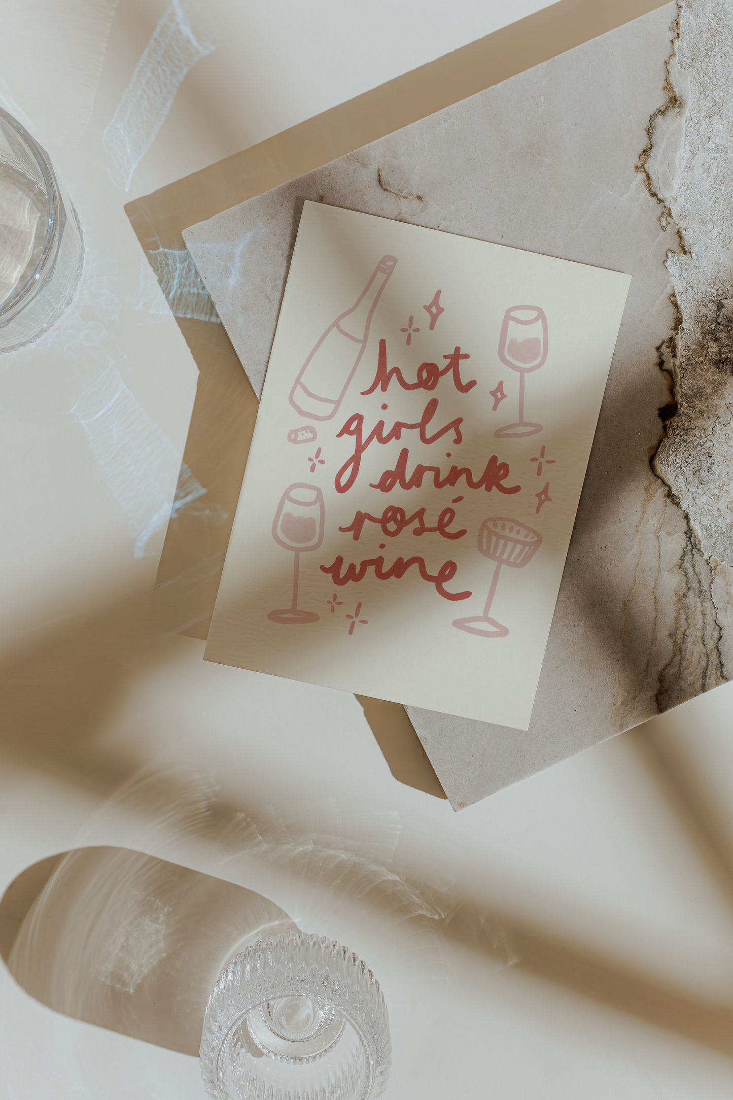 Hot Girls Drink Rose Wine