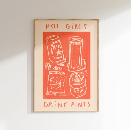 Hot Girls Drink Pints