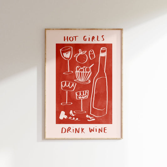 Hot Girls Drink Wine