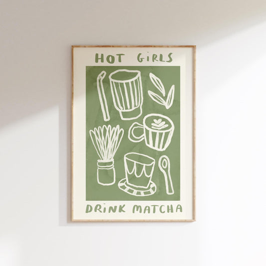 Hot Girls Drink Matcha