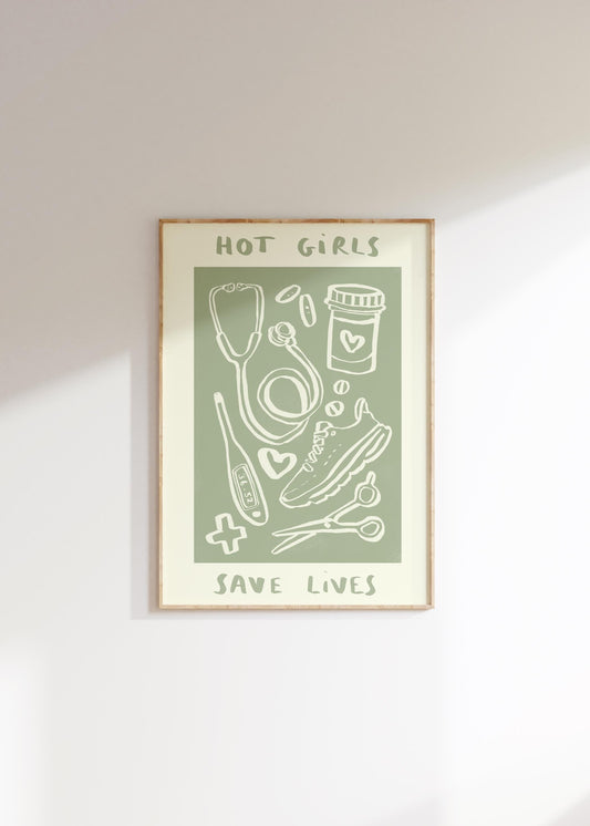 Hot Girls Save Lives - Nurse (Running Shoes)