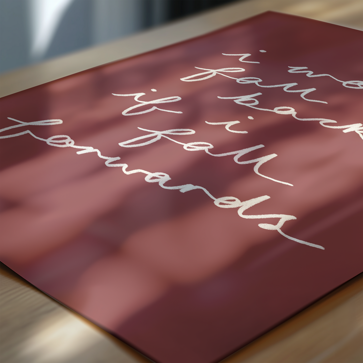 I Won't Fall Back, If I Fall Forwards