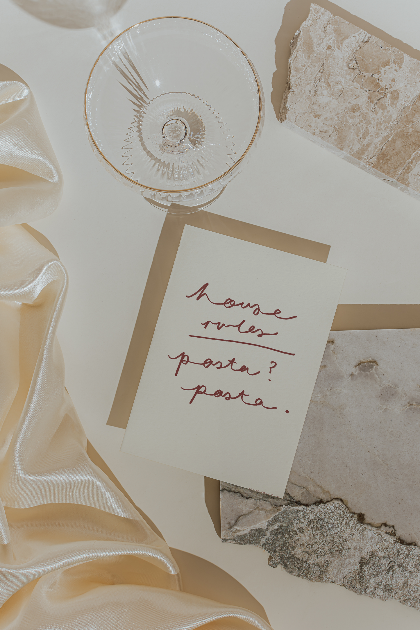 House Rules - Pasta? Pasta