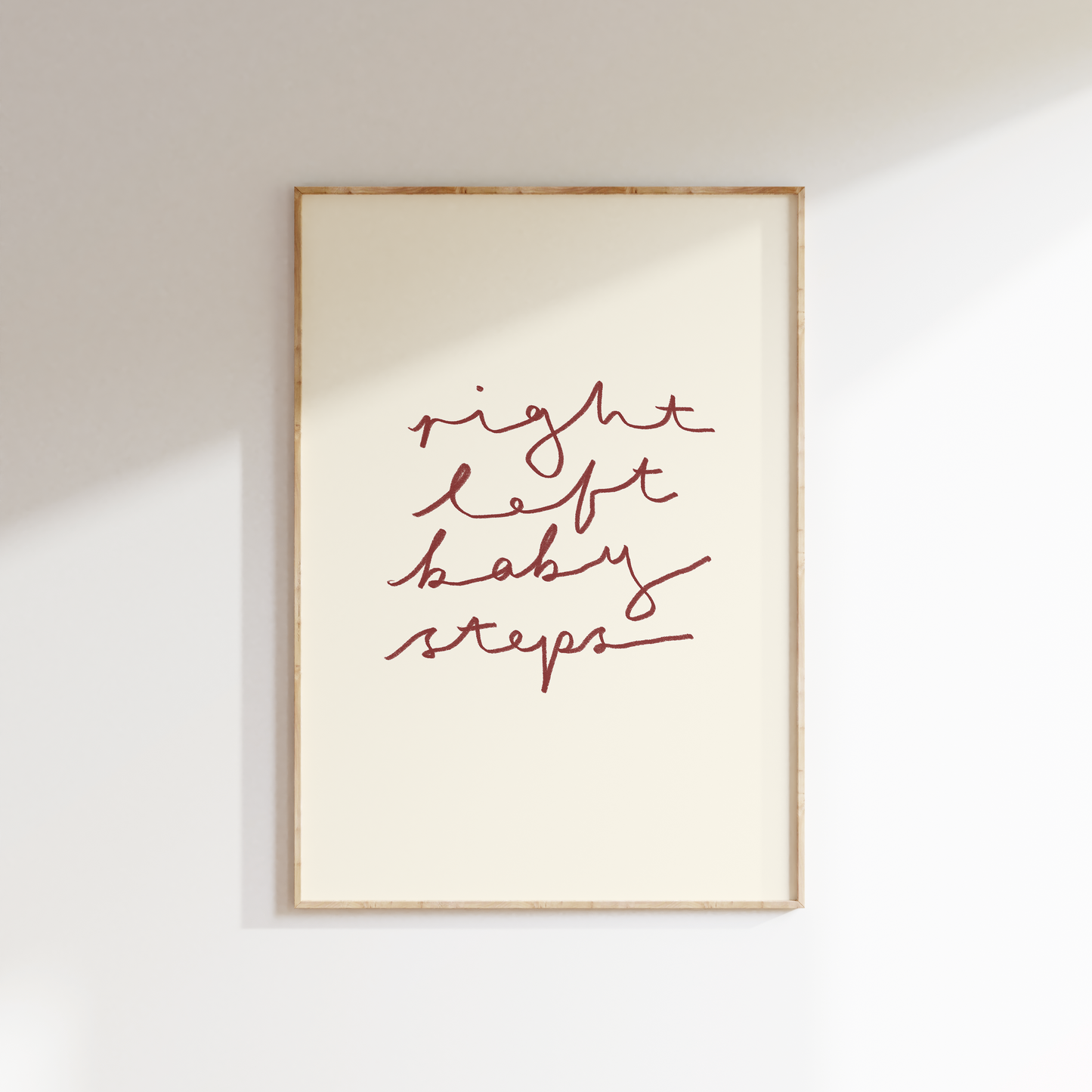 Right, Left, Baby Steps