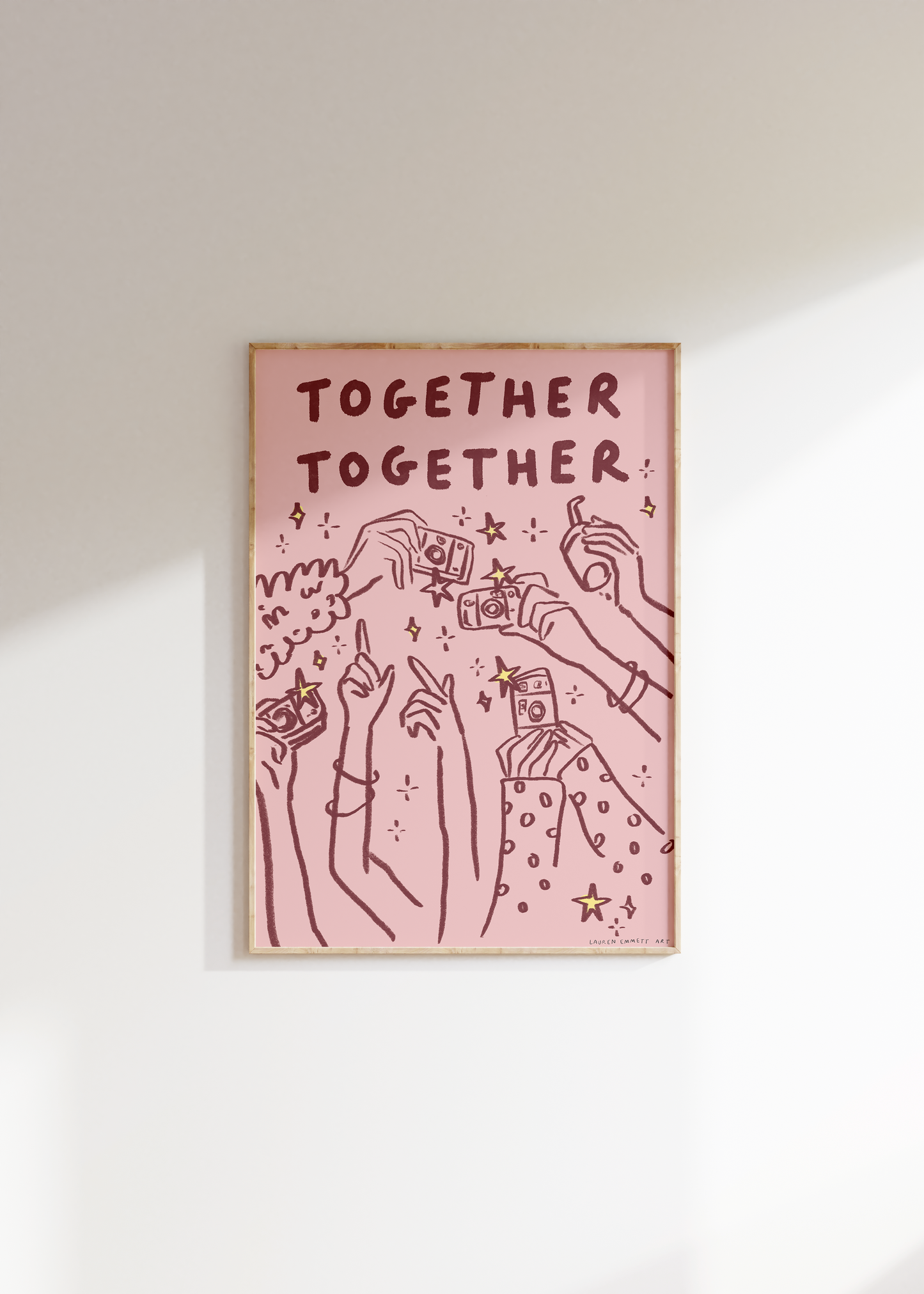 A4 Custom Pink Print