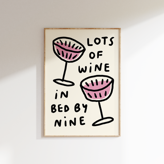 Lots Of Wine In Bed By 9